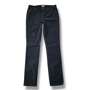 J. Crew  Black‎ Corduroy Mid Rise Skinny Cord Jeans Pants Size 29